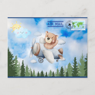 Carte postale de l'avion à vol d'ours