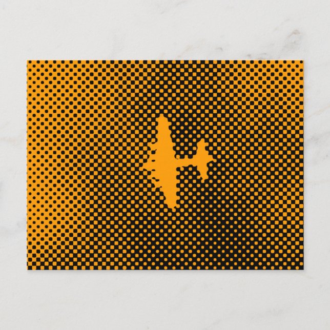 Carte postale de l'avion Pop Art (Devant)