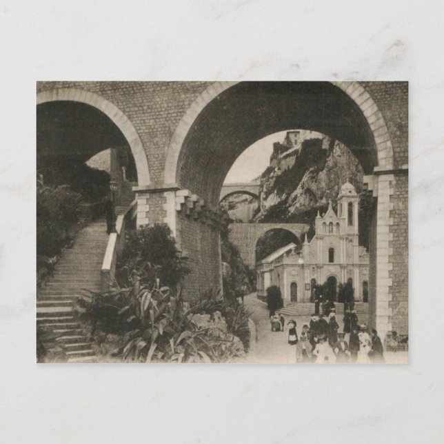 Carte postale de l'église de Monaco 1920 (Devant)