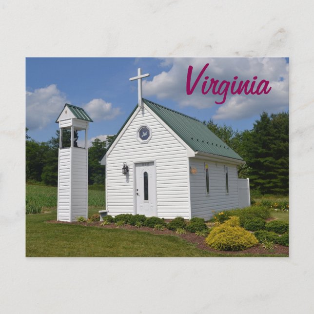 Carte postale de l'église de Virginie (Devant)