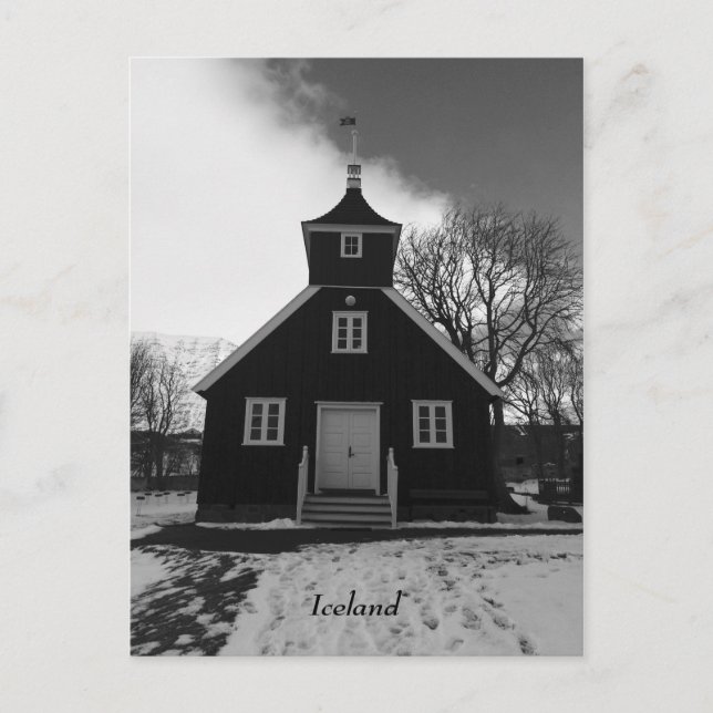 Carte postale de l'église islandaise (Devant)