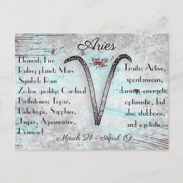 Carte postale de l'enseigne Horoscope (Devant)