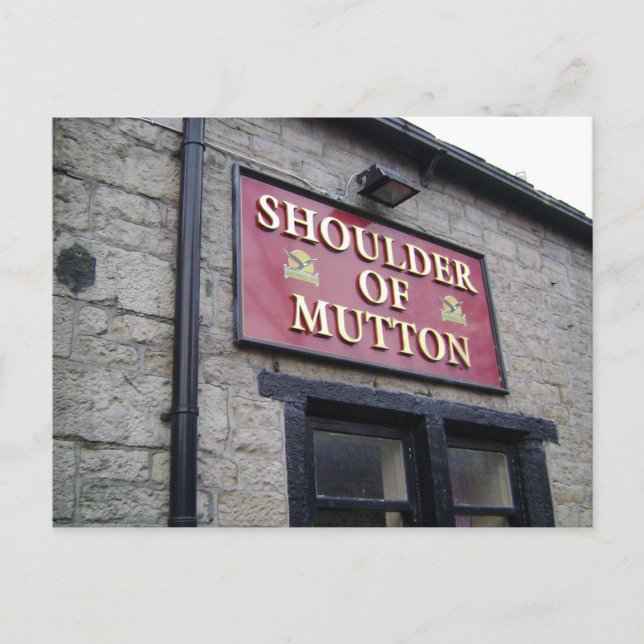 Carte postale de l'épaule du pub Mutton (Devant)