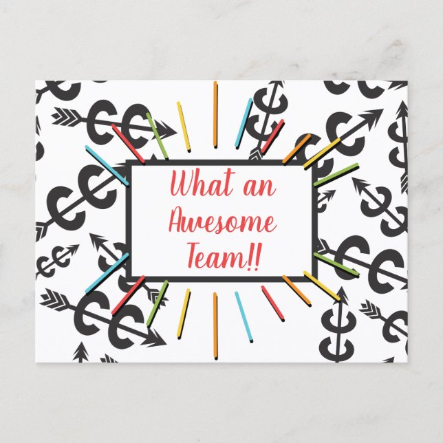 Carte postale de l'équipe géniale (Devant)