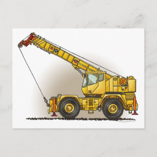 Carte postale de l'équipement de construction de g