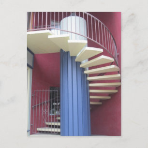 Carte postale de l'escalier jaune