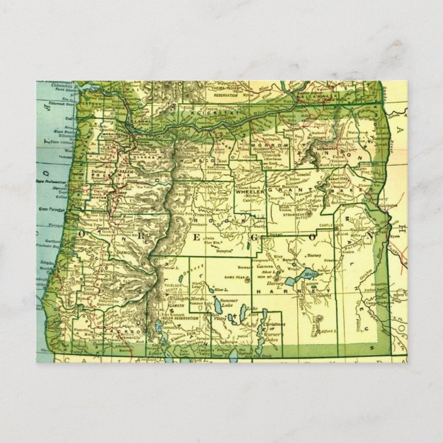Carte postale de l'État de l'Oregon (Devant)