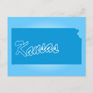 Carte postale de l'État du Kansas