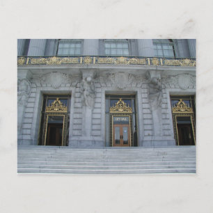 Carte postale de l'hôtel de ville de San Francisco