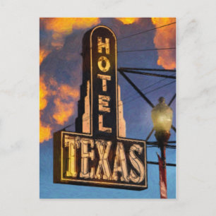 Carte postale de l'hôtel Texas