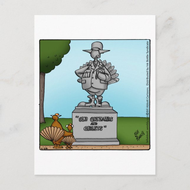 Carte postale de l'Humour Thanksgiving drôle (Devant)