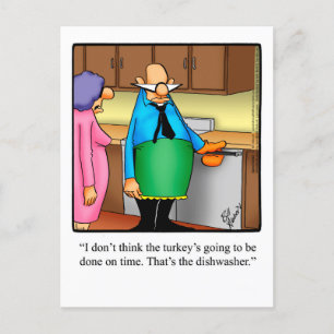 Carte postale de l'Humour Thanksgiving drôle
