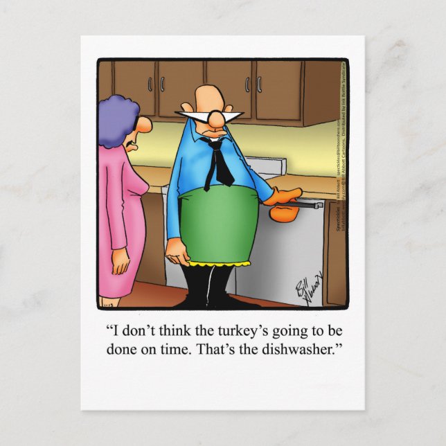Carte postale de l'Humour Thanksgiving drôle (Devant)