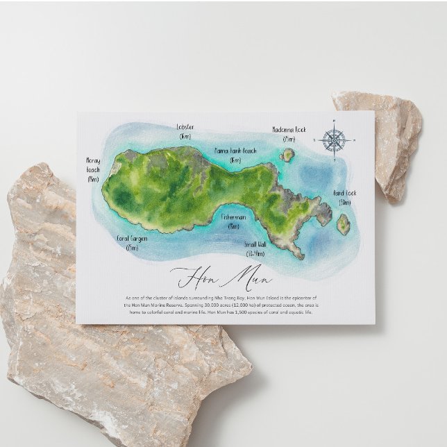 Carte postale de l'île de Mun (Créateur téléchargé)