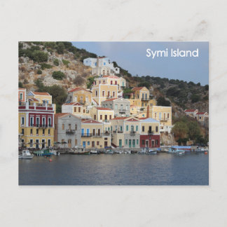 Carte postale de l'île de Symi en Grèce