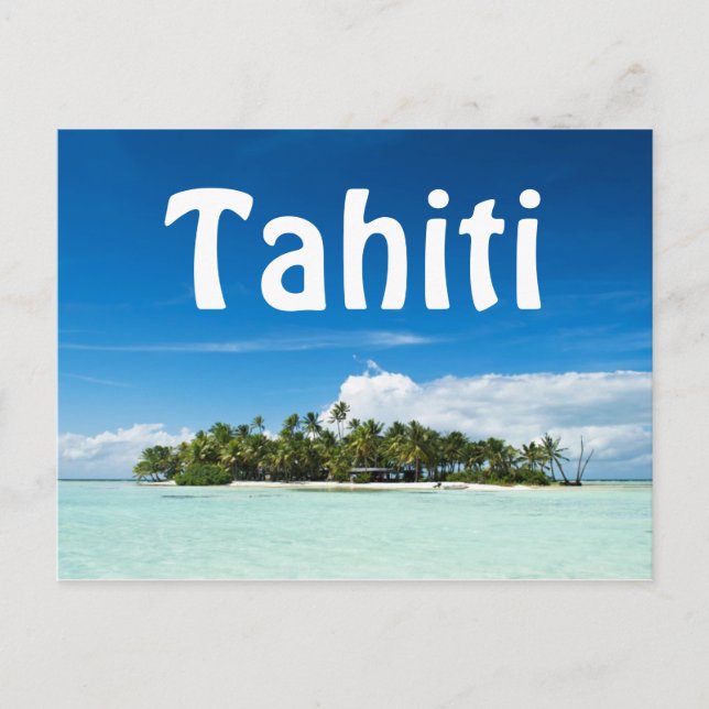 Carte postale de l'île de Tahiti (Devant)
