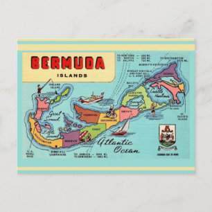 Carte postale de l'île des Bermudes