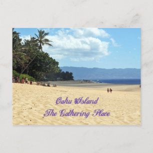 Carte postale de l'île d'Oahu