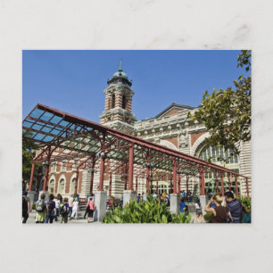 carte postale de l'île ellis