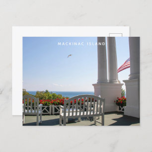Carte postale de l'île Mackinac Michigan Grand Hot