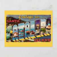 Carte postale de l'île Santa Catalina