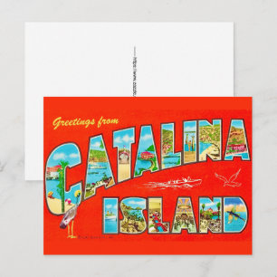 Carte postale de l'île Santa Catalina