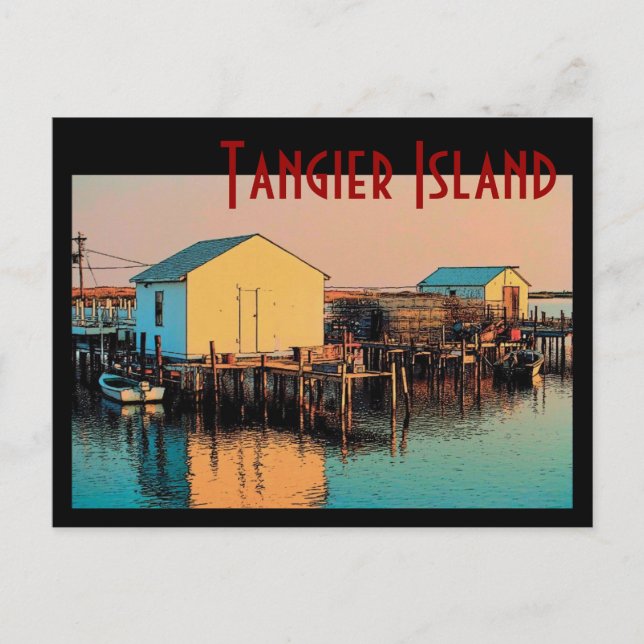 Carte postale de l'île Tanger (Devant)