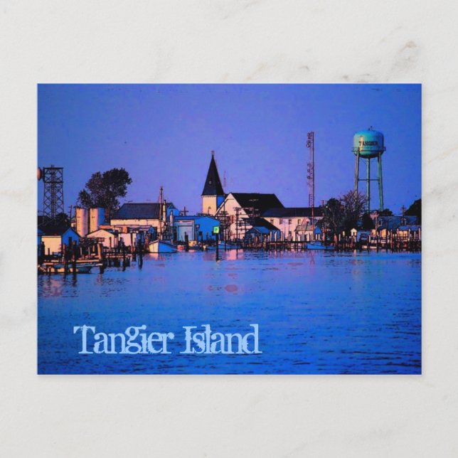 Carte postale de l'île Tanger (Devant)