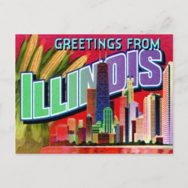 Carte postale de l'Illinois (Devant)