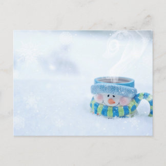 Carte postale de l'illustration Snowman
