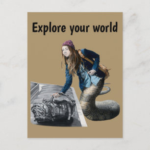 Carte postale de l'Imaginaire de voyage World Expl