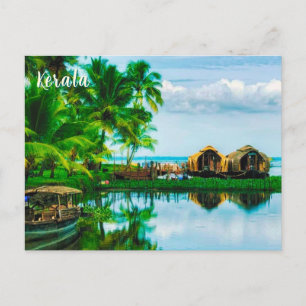 Carte postale de l'Inde Kerala, le pays de Dieu