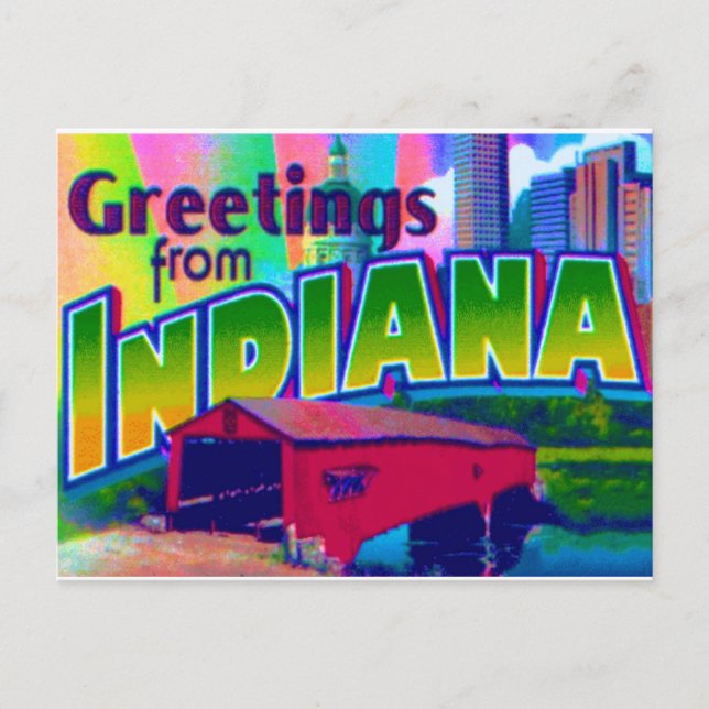 Carte postale de l'Indiana (Devant)