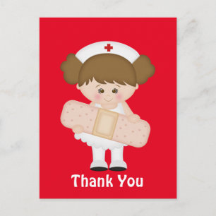 Carte postale de l'infirmière Merci