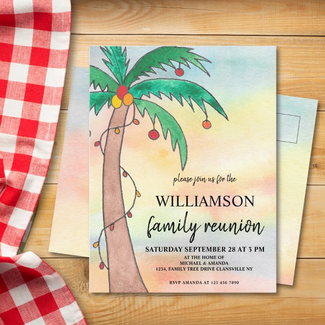 Carte postale de l'invitation à la réunion d'été f (Créateur téléchargé)