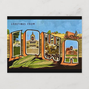 Carte postale de l'Iowa Corn State