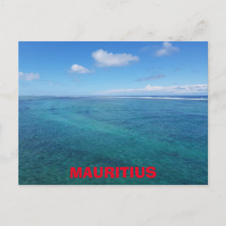 Carte postale de l'océan Maurice