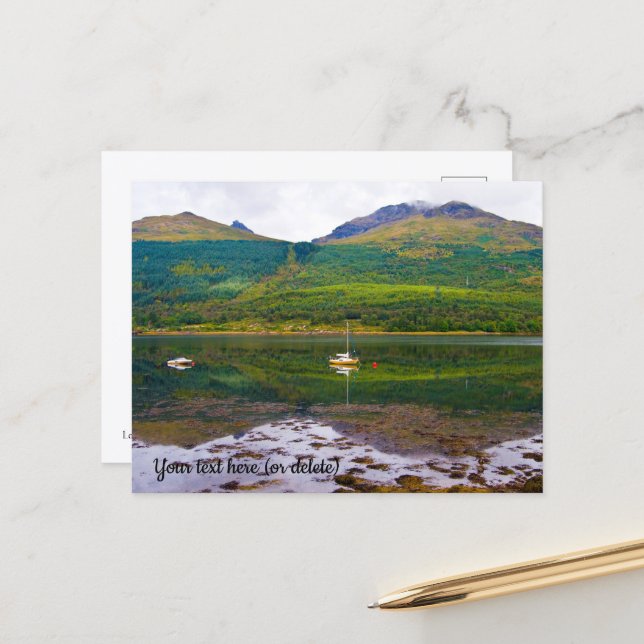 Carte postale de Loch Long, Arrochar (Devant/Arrière en situation)