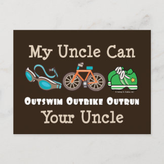 Carte postale de l'oncle Outswim Outbike Outtrun T