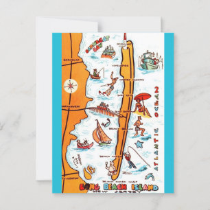 Carte postale de Long Beach Island NJ