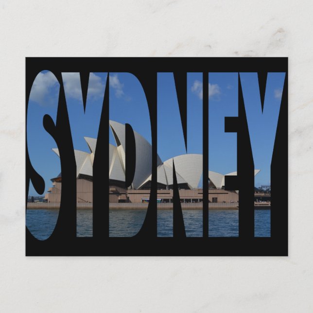 Carte postale de l'opéra de Sydney (Devant)