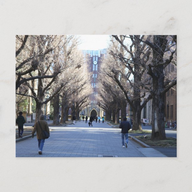 Carte postale de l'Université de Tokyo (Devant)