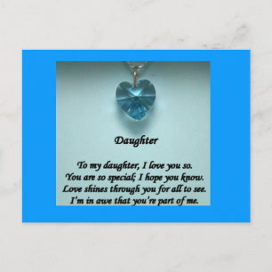 Carte postale de ma fille