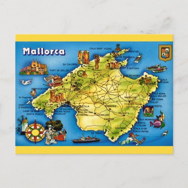 Carte postale de Majorque Espagne (Devant)