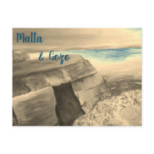 Carte postale de Malte et Gozo
