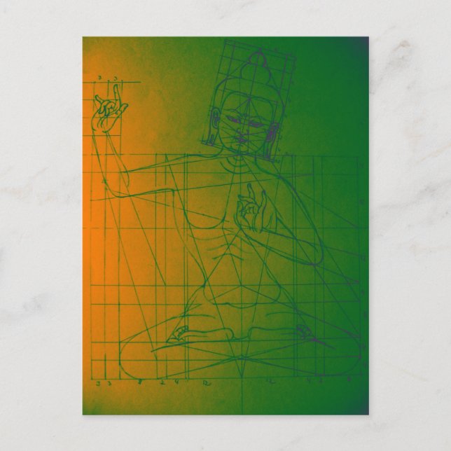 Carte postale de Manjushri esquissée (Devant)