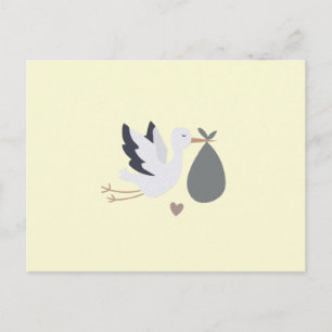 Carte postale de marchandise de cigogne