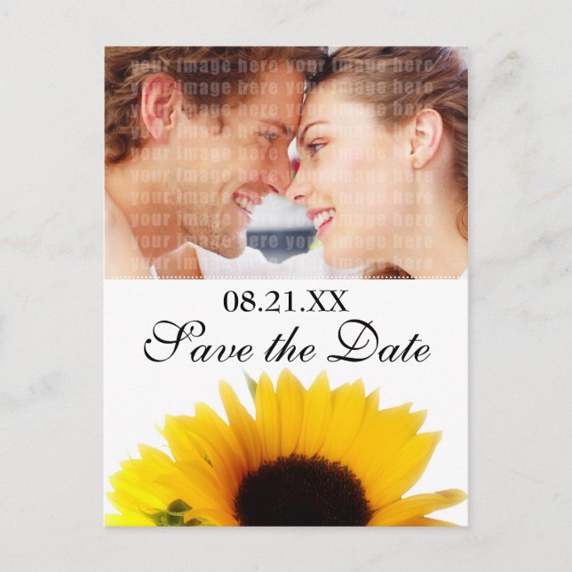 Carte postale de mariage à conserver (Devant)