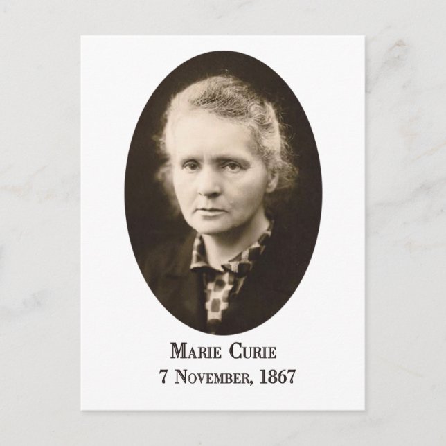 Carte postale de Marie Curie (Devant)