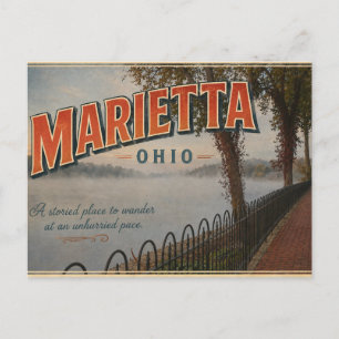 Carte postale de Marietta Ohio